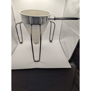 Saladmaster Aluminum Strainer Sieve Colander With Stand No 510 Food Chute